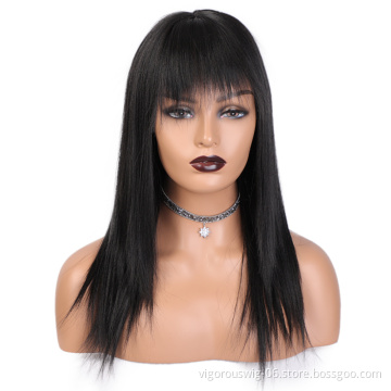 Fluffy bangs inch wholesale long heat resistant fiber hair front wigs for women high quality lace synthetic hair wigs